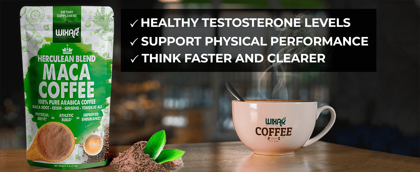 Maca coffee can provide a natural energy boost