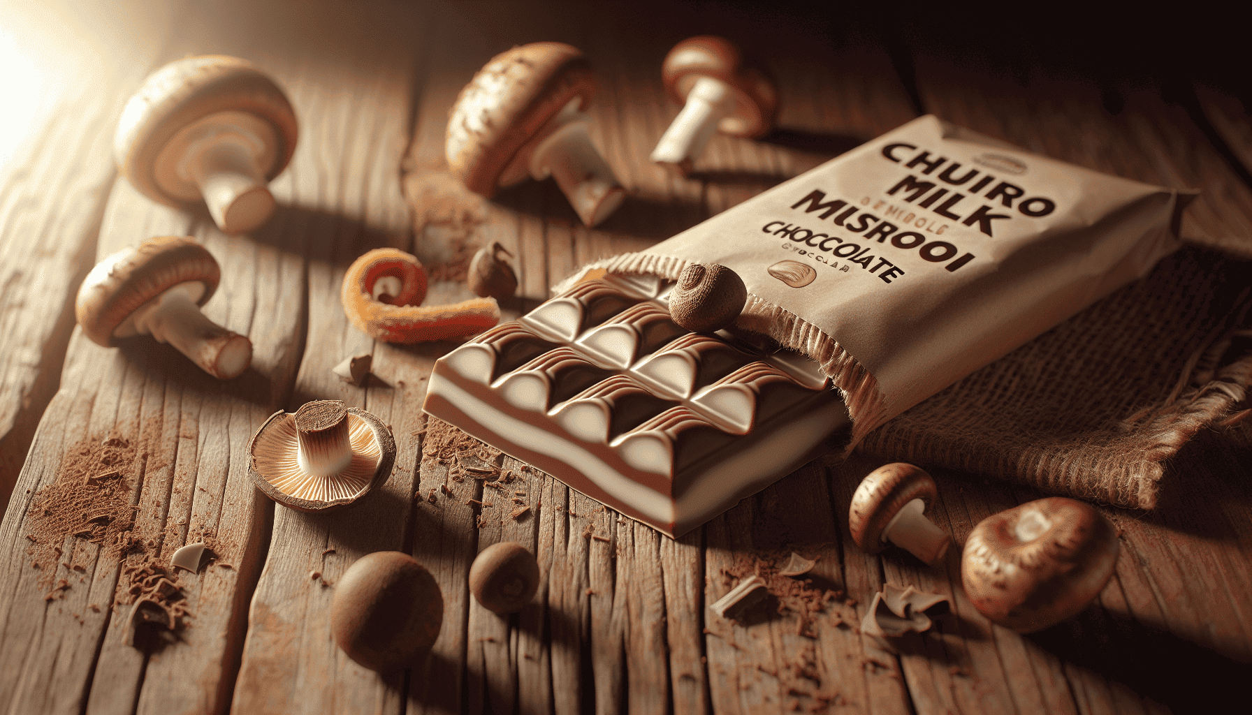 Churro Milk mushroom chocolate bar