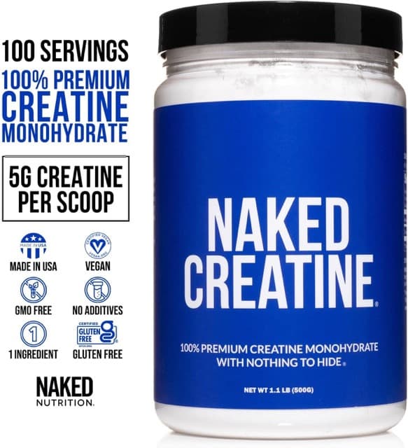 Naked Nutrition Pure Micronized Creatine Monohydrate, best creatine