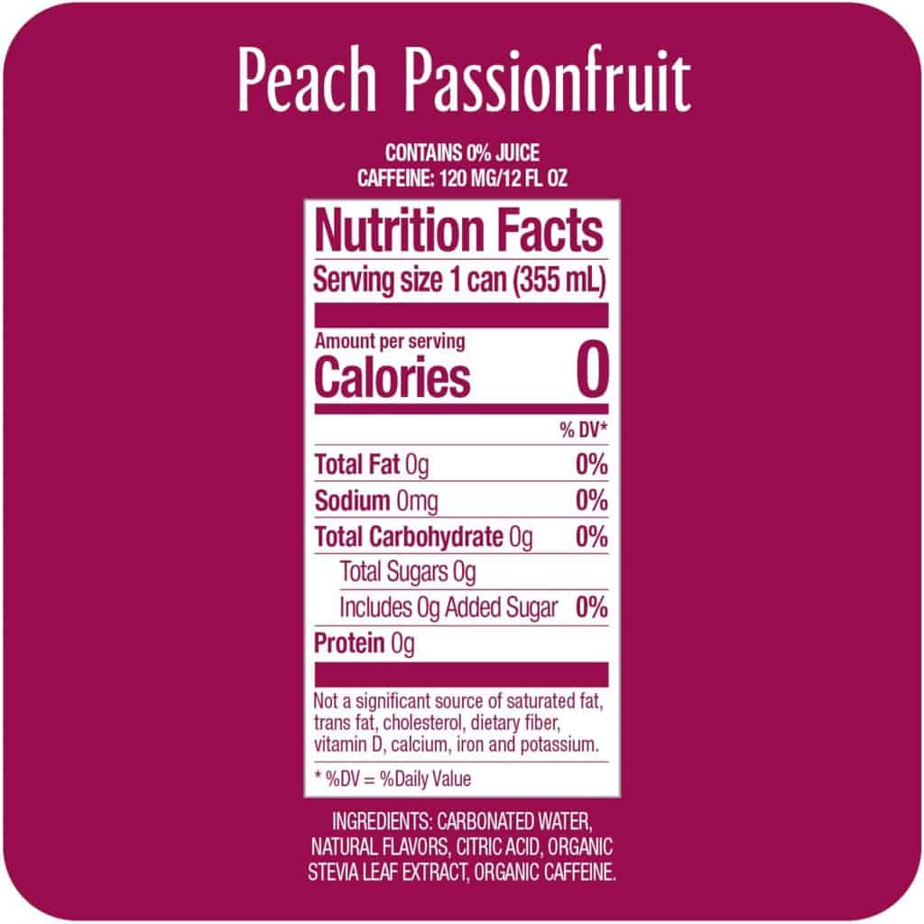 Zevia Peach Passionfruit