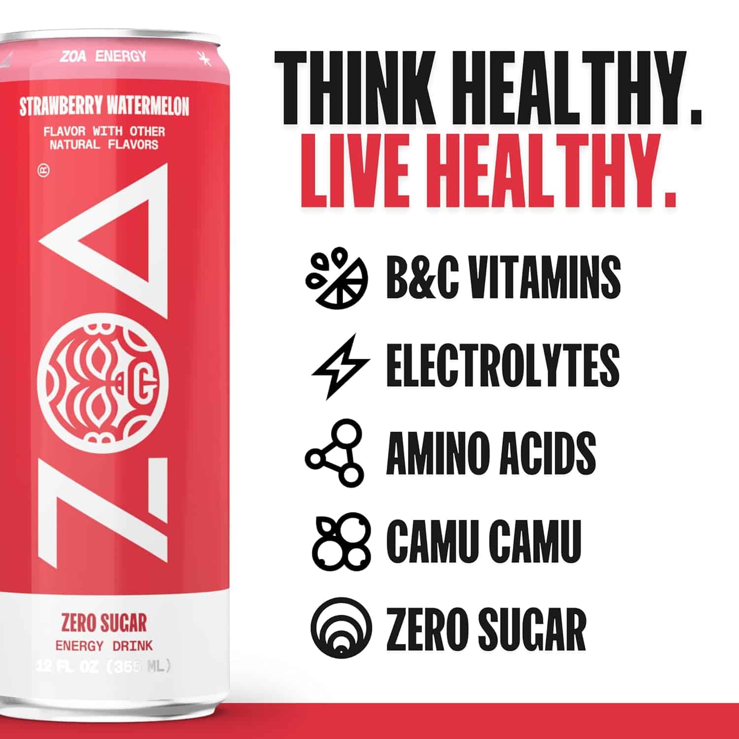 ZOA Strawberry Watermelon Energy Drink Full Review & Cons