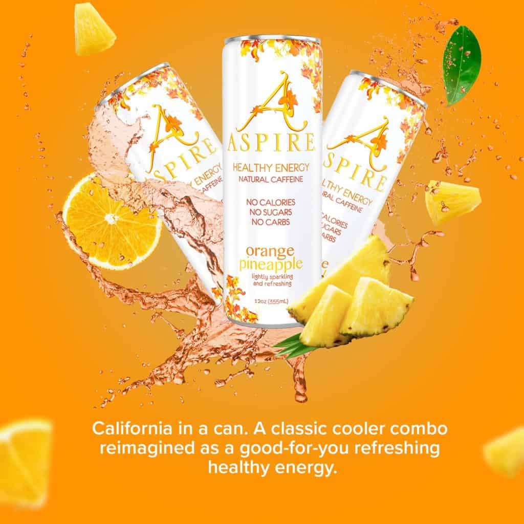 Aspire Orange Pineapple Energy Drink