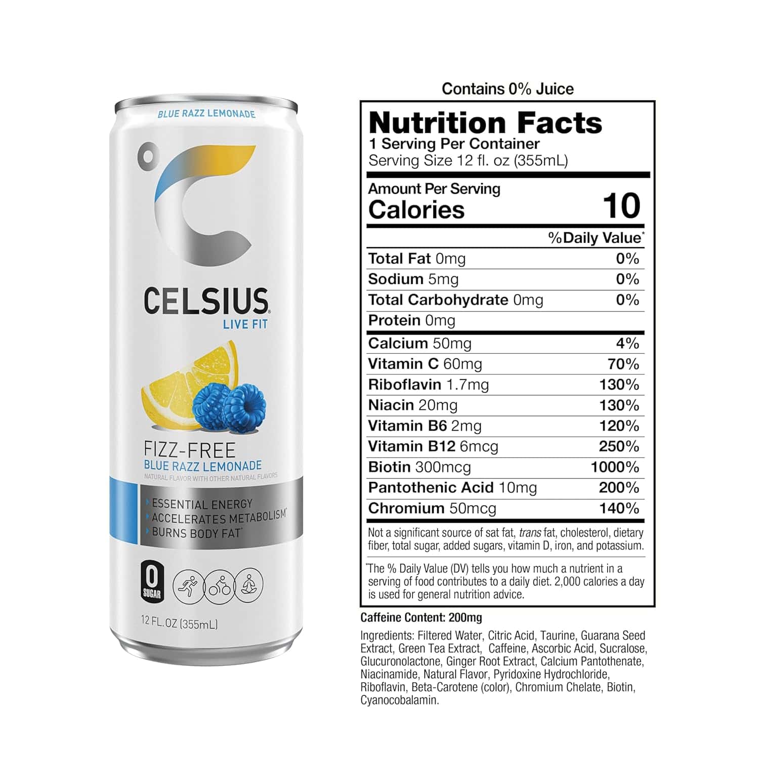 Celsius Blue Razz Lemonade DeepReview Including Side Effects